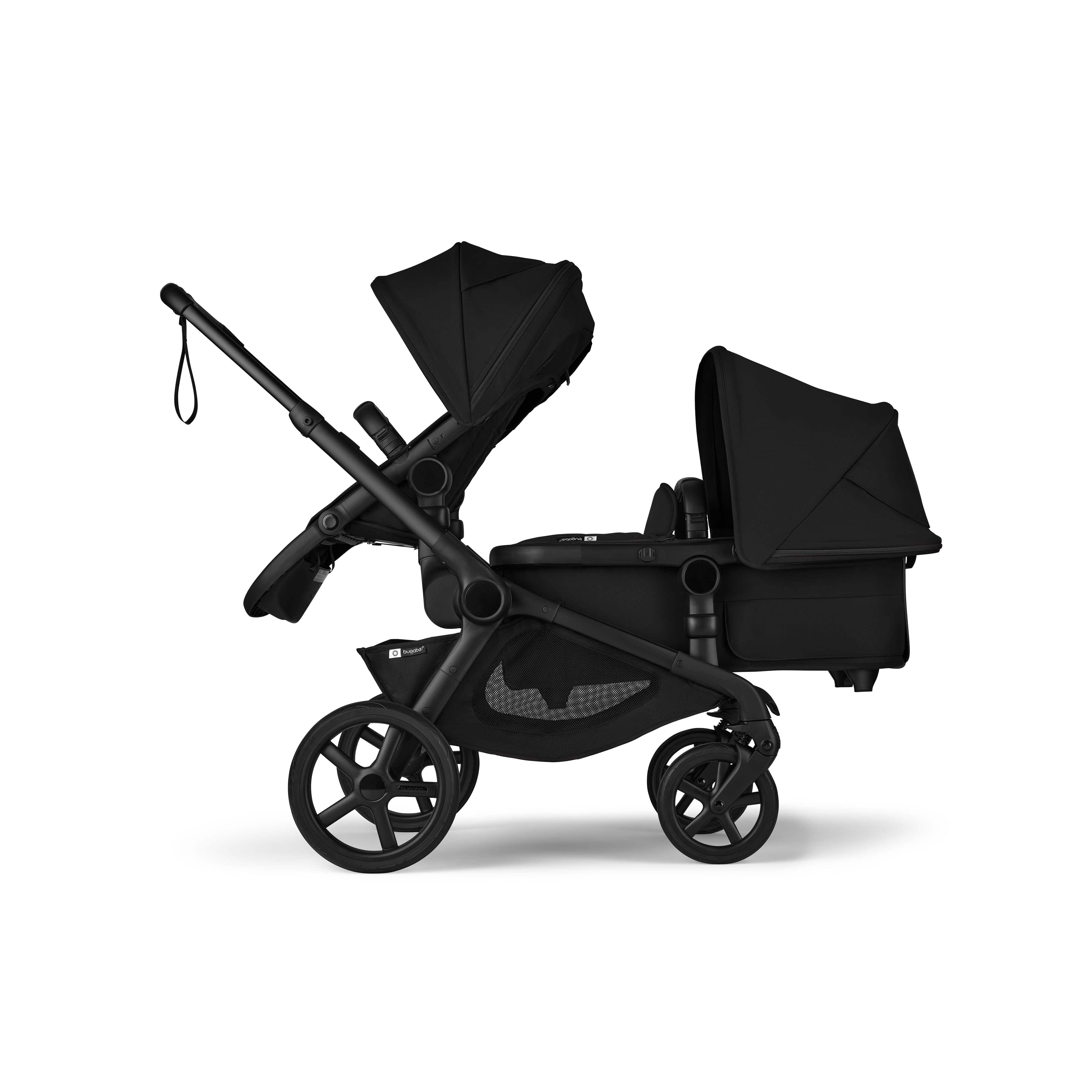 Bugaboo Kangaroo Double Stroller for Twins - Lightweight Compact Foldable Baby Jogger with Adjustable Canopy - Perfect for Travel, Shopping & Outdoor Adventures