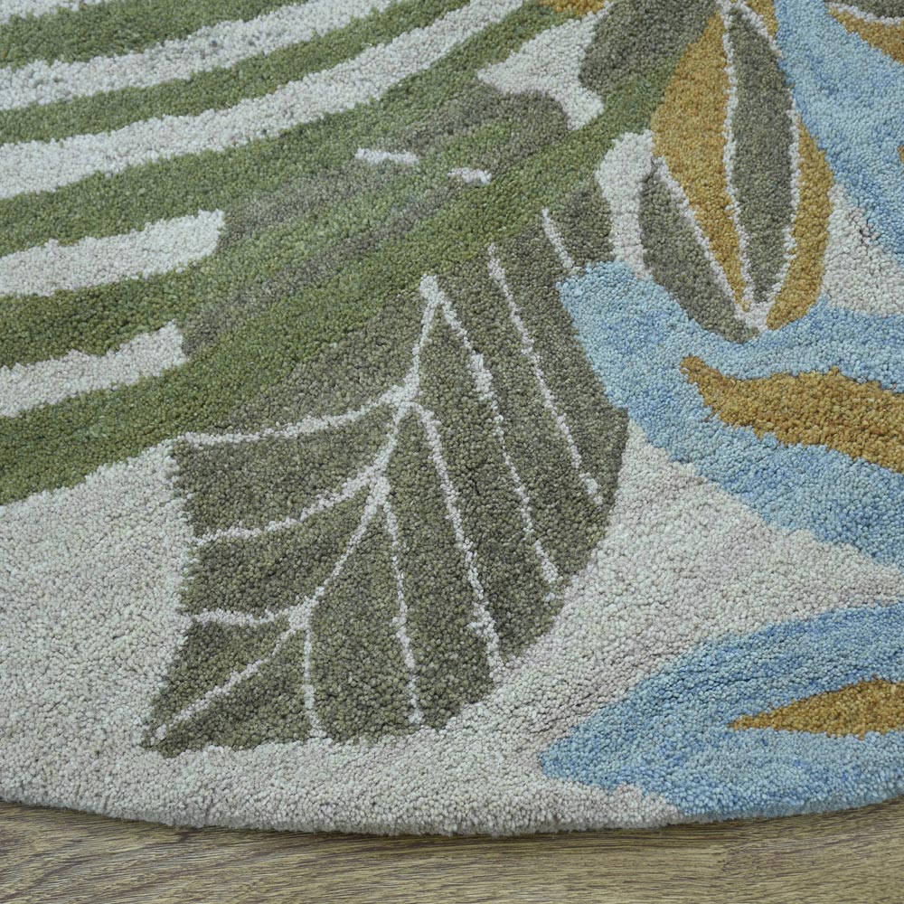 Handmade Candytuft Floral Area Rug - Soft & Durable Non-Slip Living Room Carpet for Bedroom, Nursery, or Home Decor