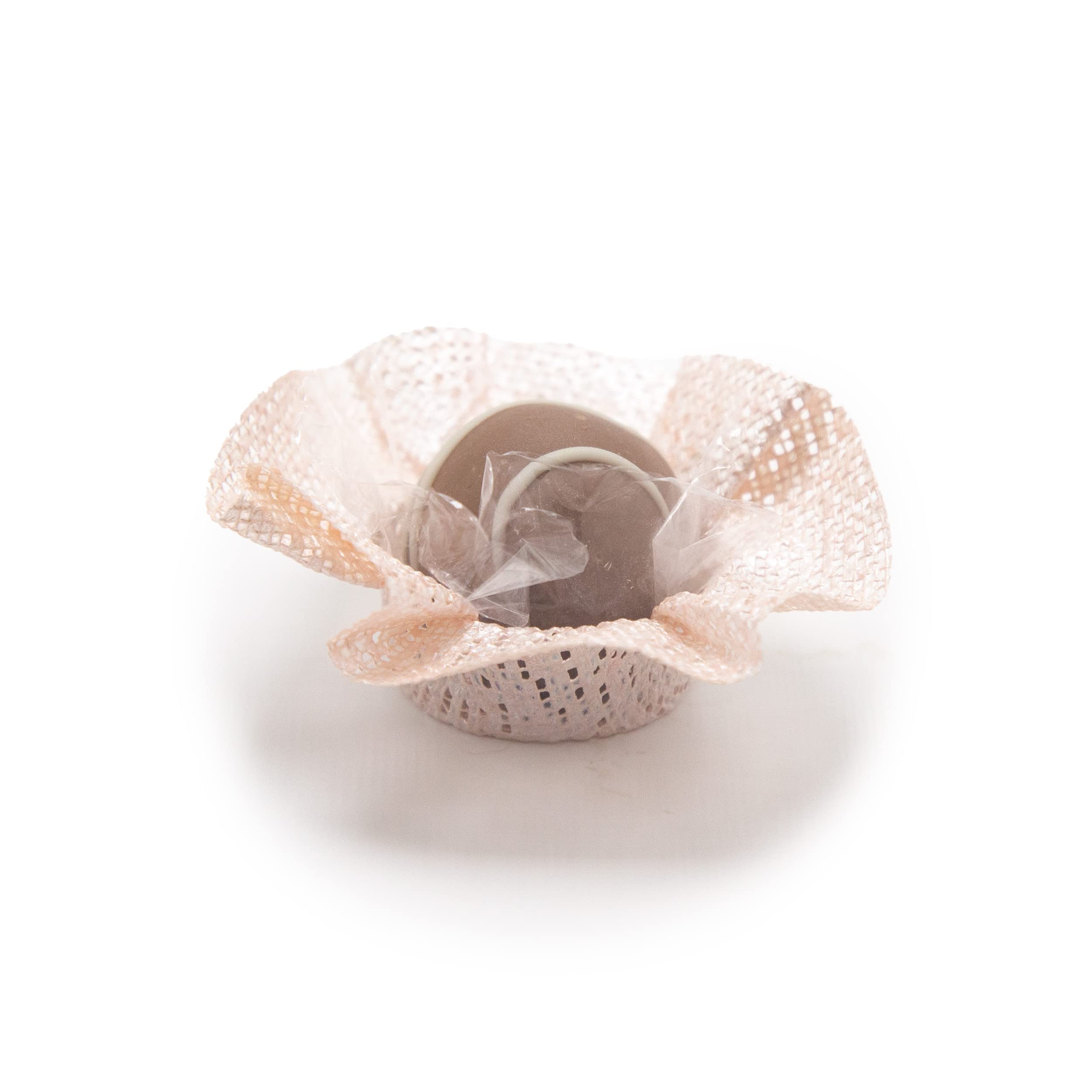 Handmade Fabric Truffle Cups - Pack of 20 - Premium Candy Liners for Chocolate Truffles, Brigadeiro & Desserts - Jadi Pink Reusable Eco-Friendly Wrappers - Perfect for Party Favors, Wedding Treats & Holiday Gifting