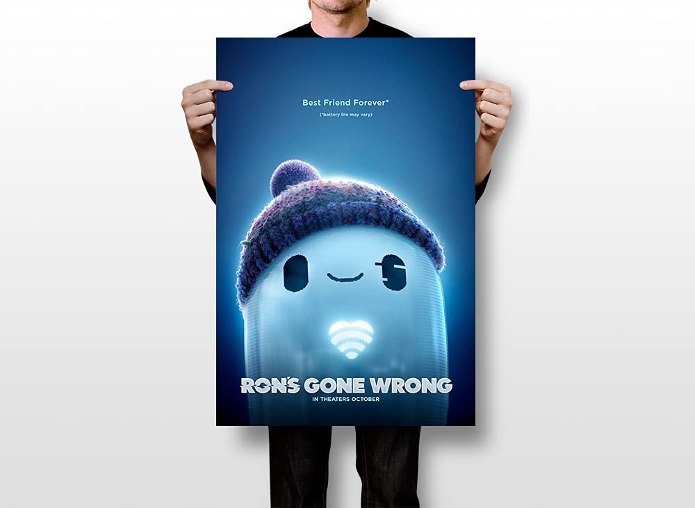 Ron's Gone Wrong Movie Poster - Waterproof Wall Art for Kids' Rooms