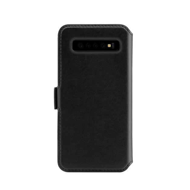 3sixT NeoWallet for Samsung Galaxy S10+ - Slim RFID Blocking Leather Wallet Case with Card Slots (Black) | Perfect for Everyday Use, Travel & Contactless Payment Protection