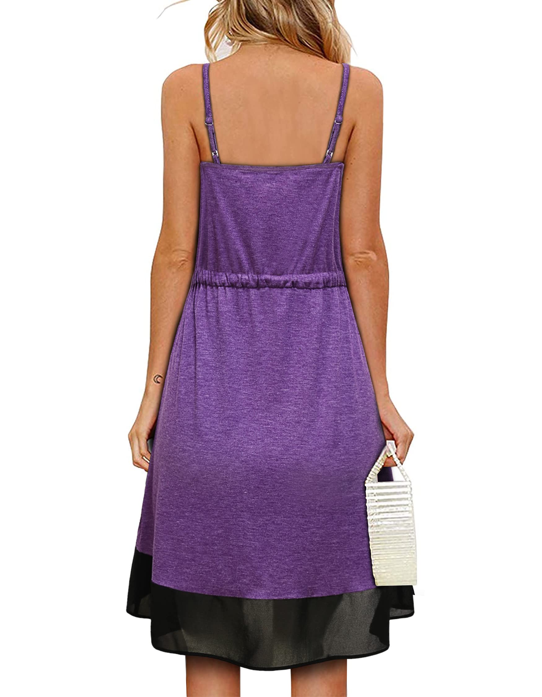 Women's Summer Wrap Dress - V Neck Sleeveless Midi Dress for Casual Wear | Beach, Party & Vacation Outfit
