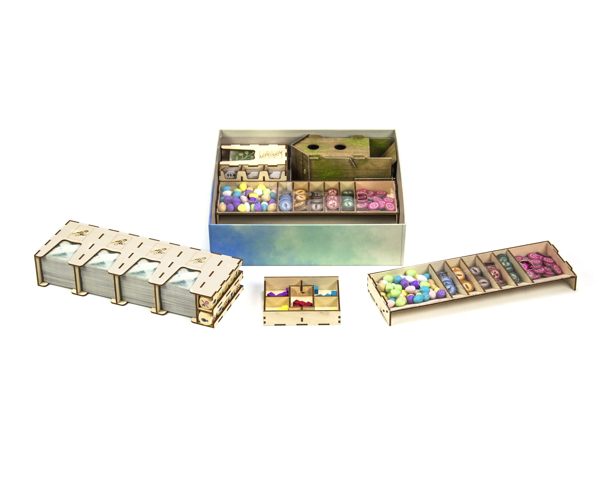 Wings Organizer for Wingspan Board Game & Expansions - Premium Storage Solution for Game Nights & Travel