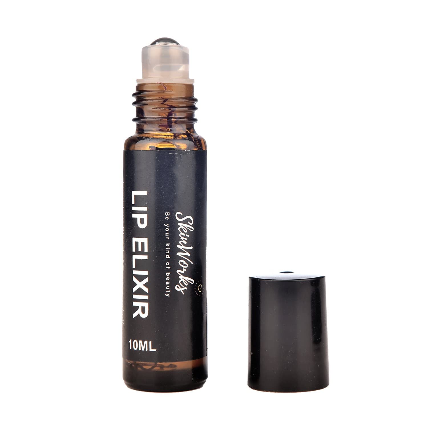 Skinworks Lip Elixir Oil - Natural Plumping Lip Treatment for Hydration & Shine, Non-Sticky Formula for Dry & Chapped Lips (10ml) | Perfect for Daily Moisture & Nighttime Lip Care