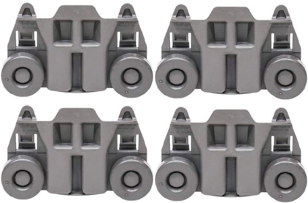 Premium Replacement Dishwasher Wheels (Pack of 4) - Compatible with Kenmore Elite & KitchenAid Dishwashers - Lower Rack Rollers Part# W10195417 - Perfect for Smooth Gliding & Quiet Operation