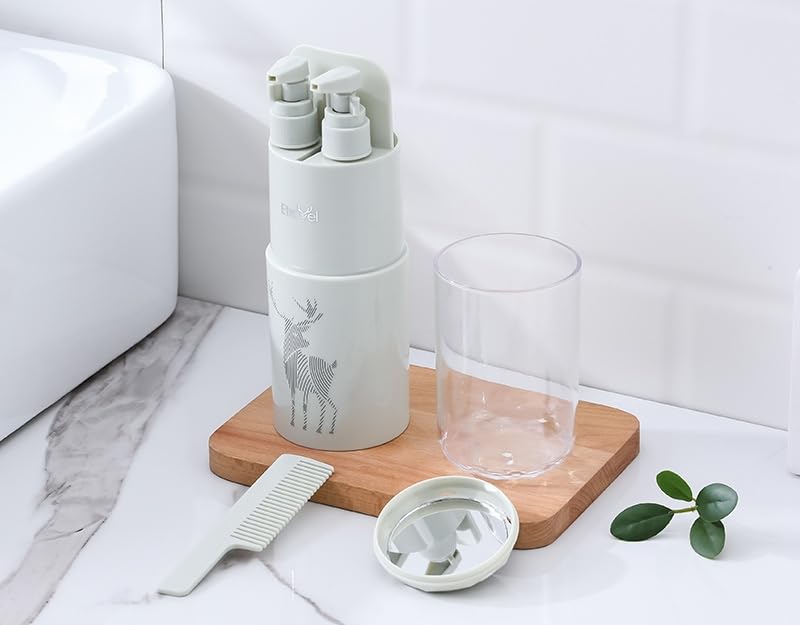 2024 Premium 8-in-1 Waterproof Travel Toiletry Set - Compact Organizer for Minimalist Travelers | Portable Shower Caddy & Cosmetic Storage | Ideal for Camping, Gym, Business Trips & Vacation Packing