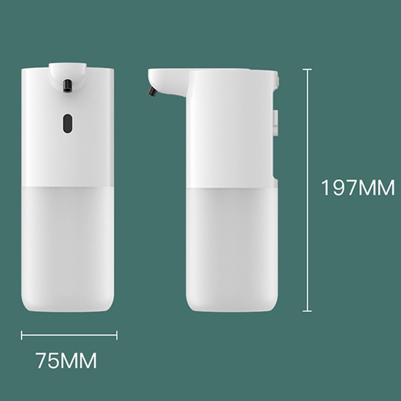 Automatic Touchless Foaming Soap Dispenser 400ml - Adjustable Sensor for Bathroom, Kitchen Countertop & Dish Soap | Hands-Free Operation for Home, Office & Public Restrooms | Hygienic Foam Soap Dispenser for Germ-Free Hand Washing
