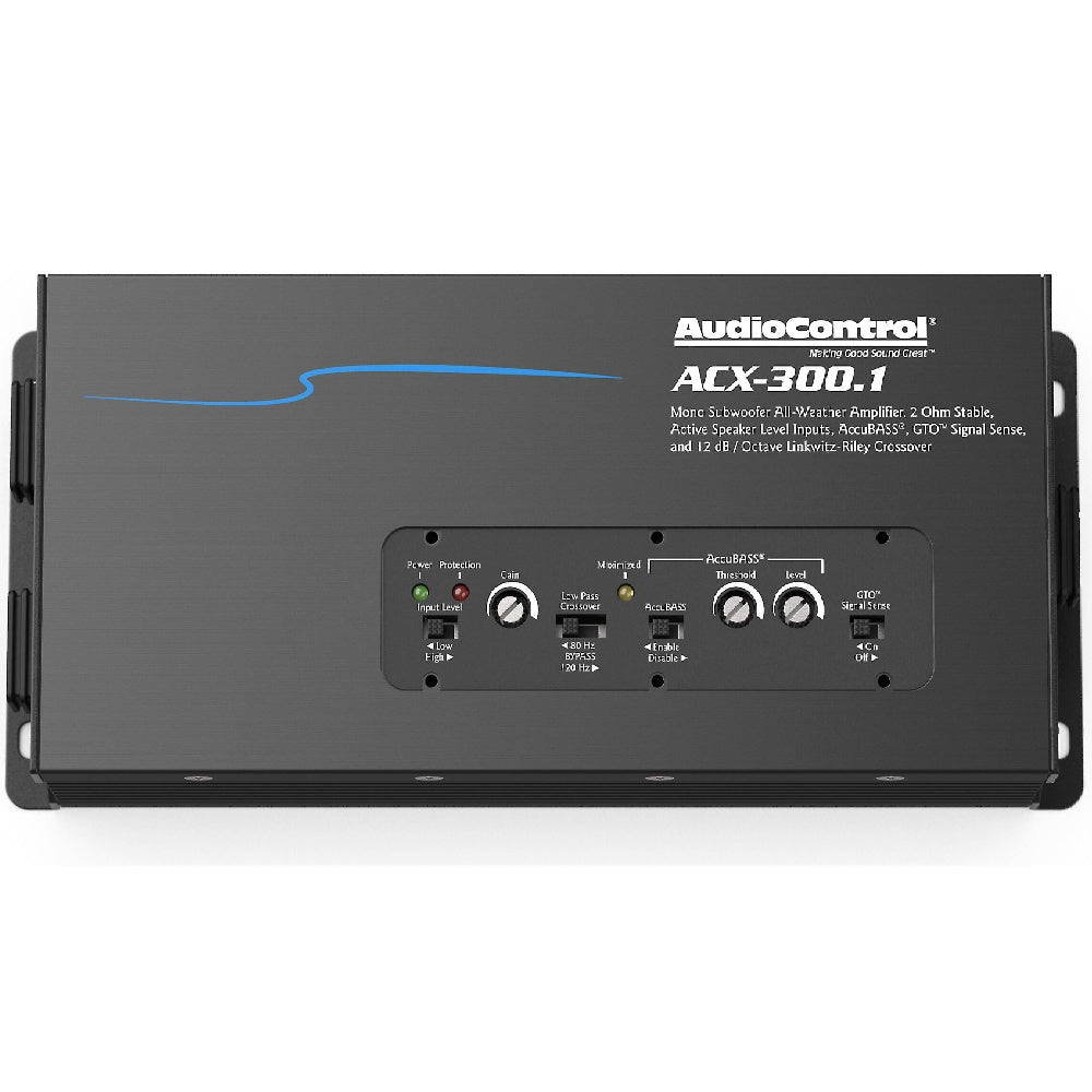 AudioControl ACX 300.1 300W Marine Amplifier - Waterproof Monoblock Car Audio Amp for Boats, RVs & Outdoor Use