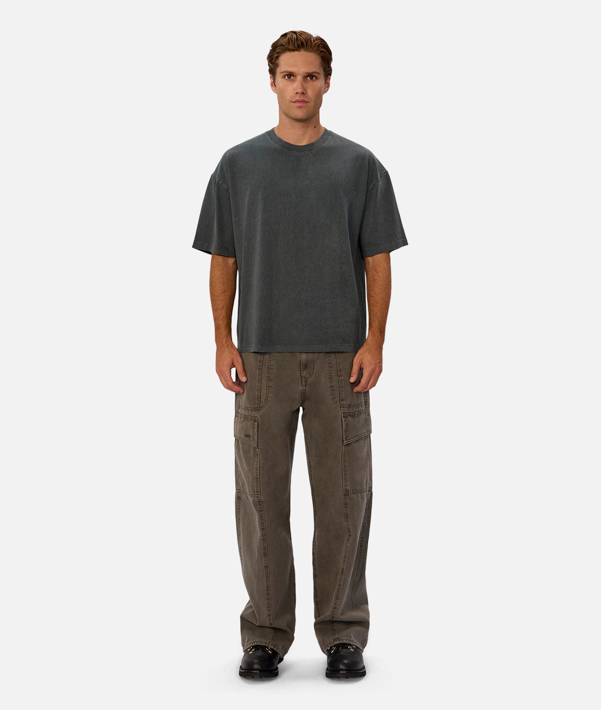 The Del Mar Tee - Soft Washed Pine Green Cotton T-Shirt for Men | Casual Wear & Everyday Comfort