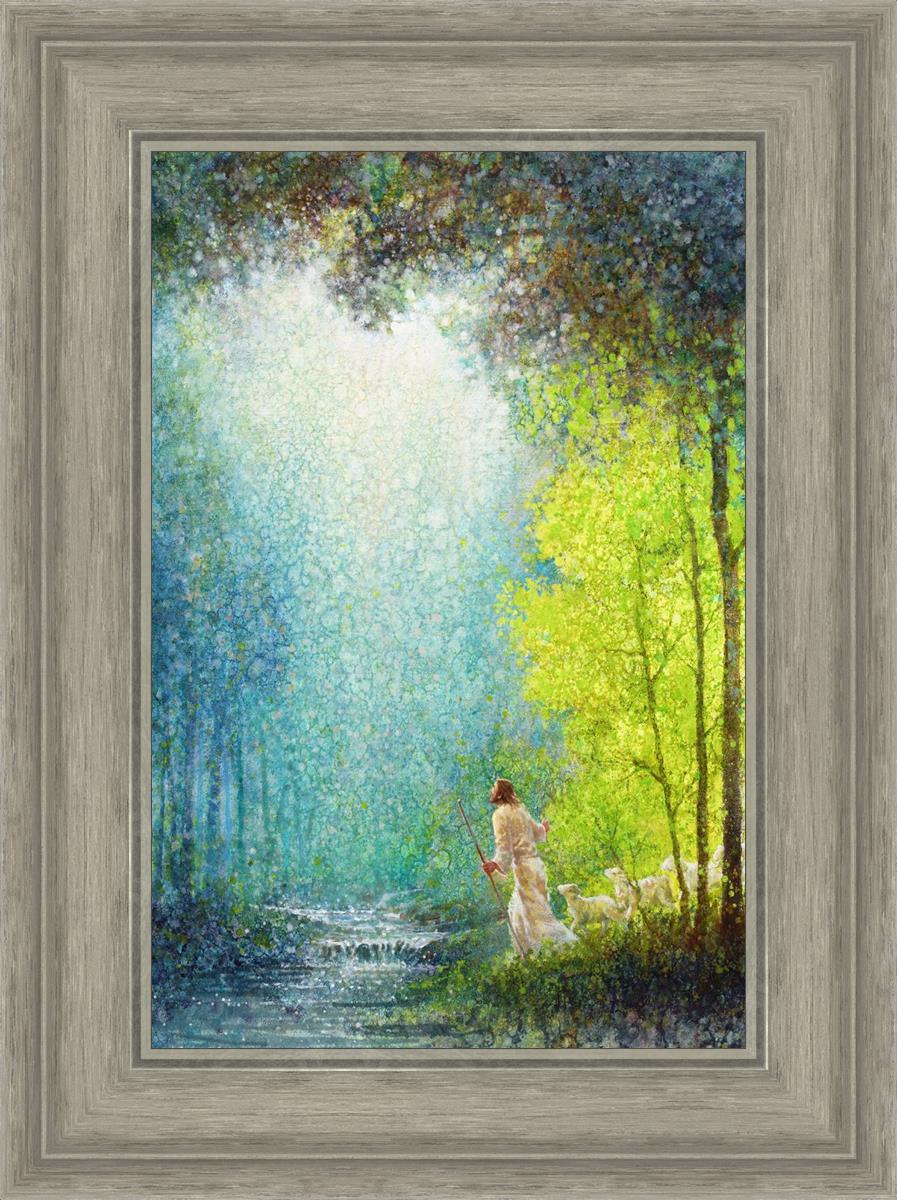 His Guiding Light - Inspirational Christian Gift for Men, Bible Verse Wall Art, Perfect for Home Office Decor & Spiritual Encouragement
