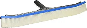 Pentair 18-Inch Aluminum Back Pool Brush with Nylon Bristles - Heavy Duty Swimming Pool Cleaning Tool for Inground & Above Ground Pools