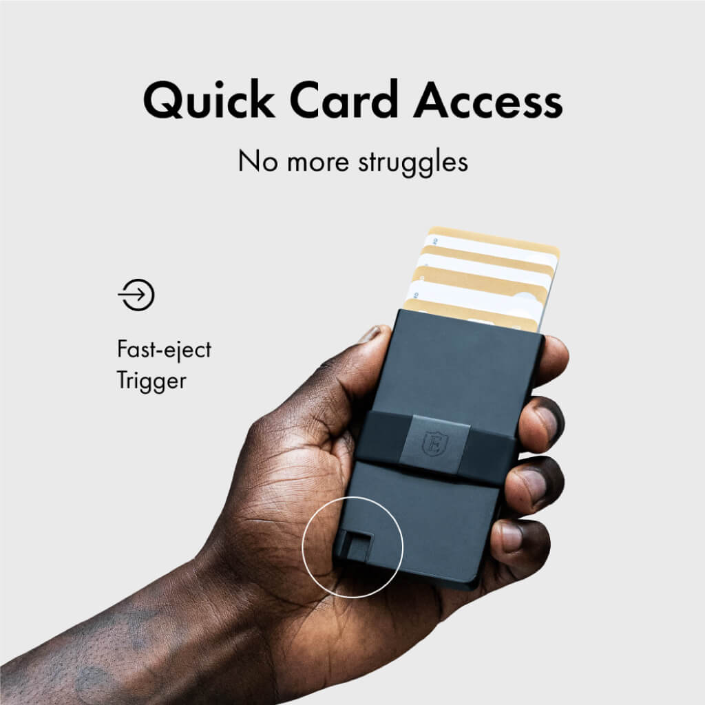 Ekster Pro RFID Blocking Aluminum Card Holder - Slim Minimalist Wallet for Men & Women - Perfect for Travel, Business & Everyday Carry