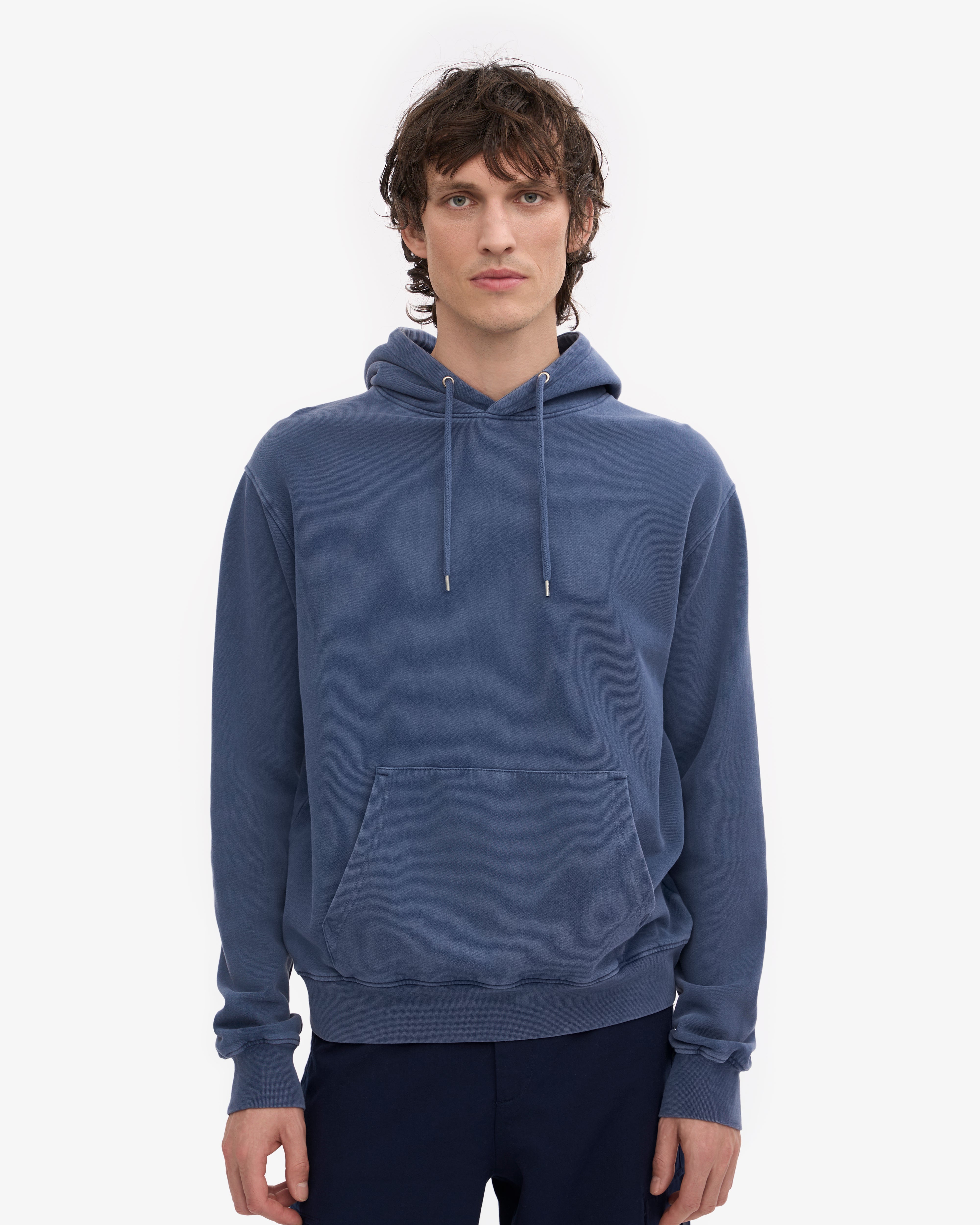 Classic Organic Cotton Hoodie - Neptune Blue | Comfortable & Eco-Friendly Pullover for Men & Women | Perfect for Casual Wear, Outdoor Activities & Loungewear