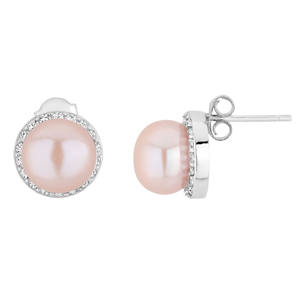 Exquisite Freshwater Cultured Pearl Earrings in Sterling Silver - Perfect for Weddings, Parties & Elegant Occasions