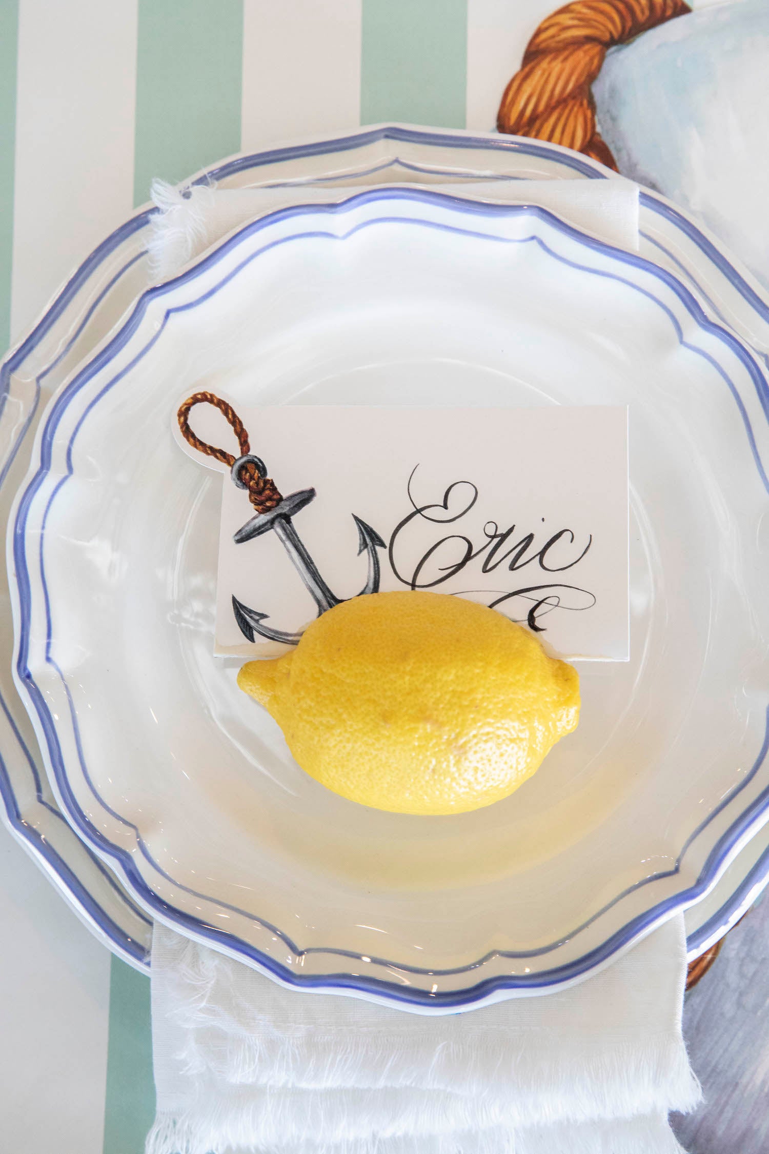 Elegant Anchor Place Card Holders - Wedding, Party, and Event Seating Name Cards - Perfect for Nautical Theme Decorations