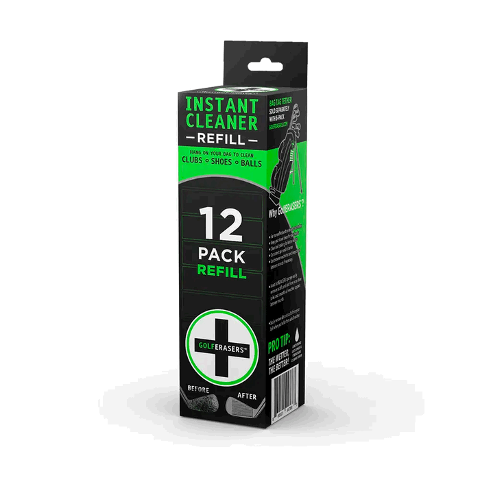 Premium Golf Club & Ball Cleaners - 12 Pack Refill for Golfers | Perfect for Driving Range, Course & Home Practice