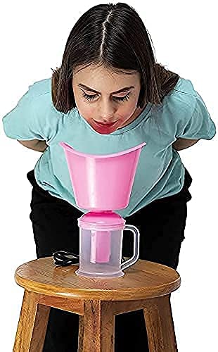 UDEETA MART 3-in-1 Face, Nose & Cough Steamer - Plastic Steam Vaporizer, Nozzle Inhaler & Facial Sauna for Adults & Kids | Relieves Congestion, Hydrates Skin | Perfect for Cold Relief & Home Spa Treatments