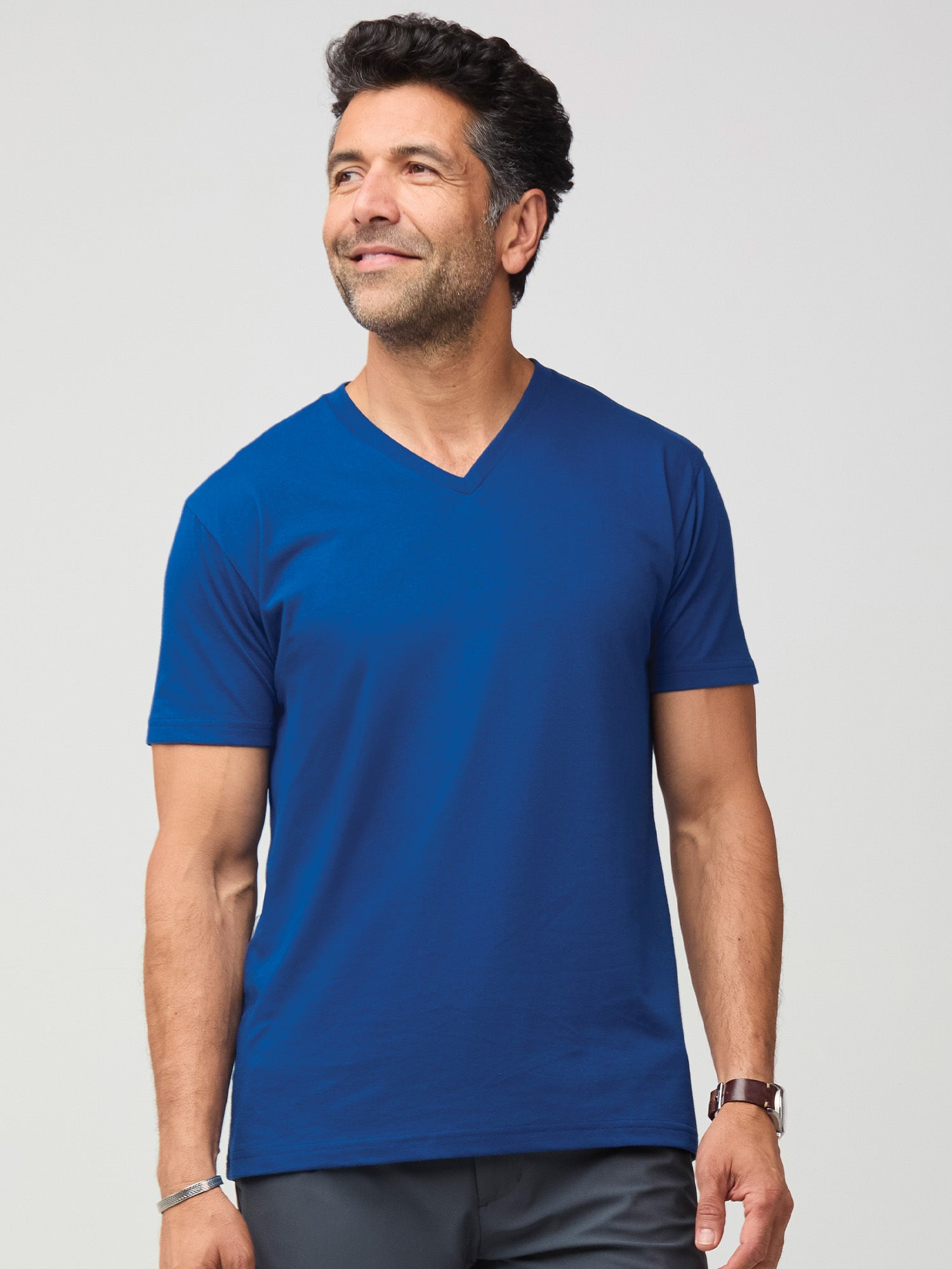 5 Pack V-Neck T-Shirts for Men - Fall Essentials & Layering Staples - Perfect for Casual Wear, Workouts, and Everyday Comfort