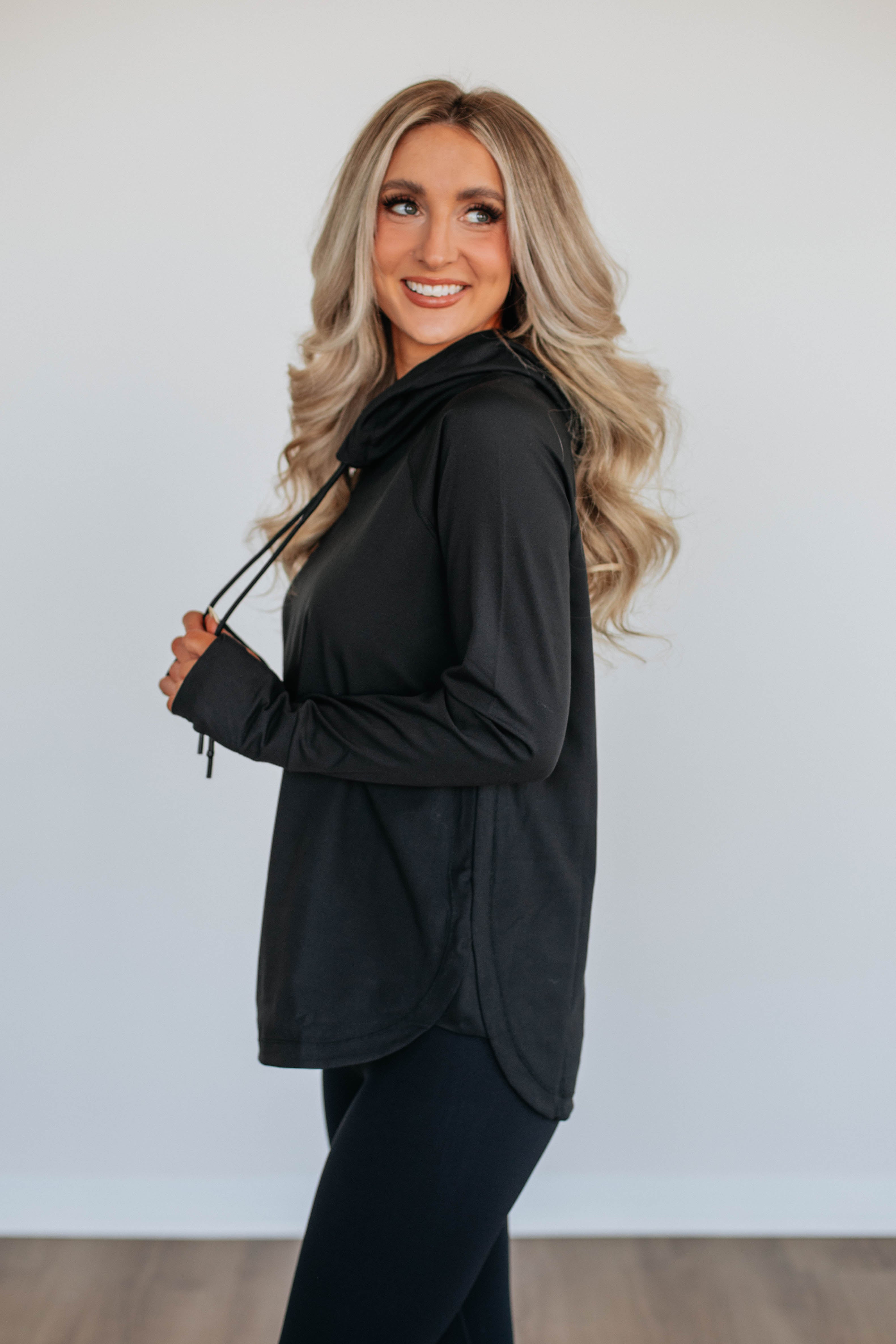 Alice Active Hoodie for Women - Black | Soft & Breathable Workout Hoodie | Perfect for Gym, Running & Yoga