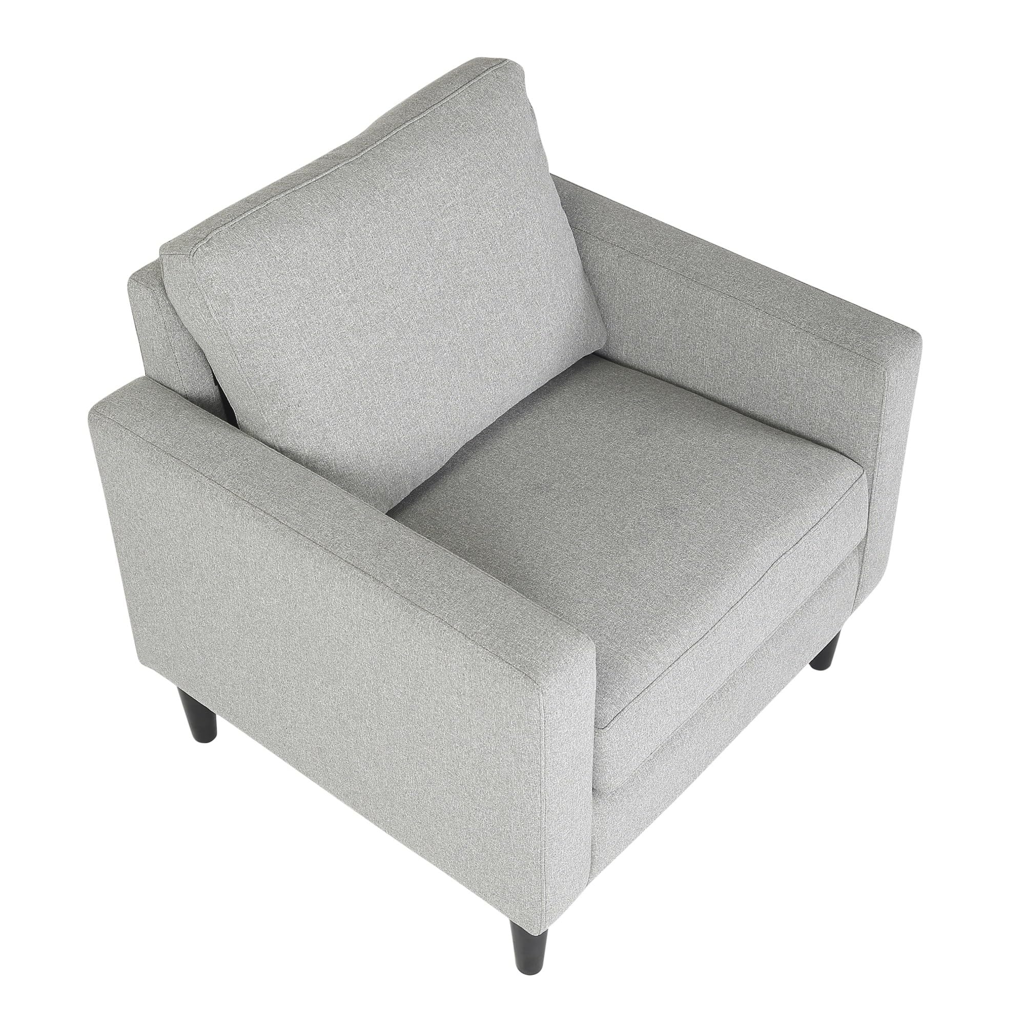 LumiSource Wendy Fabric Arm Chair - Modern Accent Chair for Living Room & Bedroom, Comfortable Upholstered Lounge Chair for Reading, Relaxing, or Home Office Use
