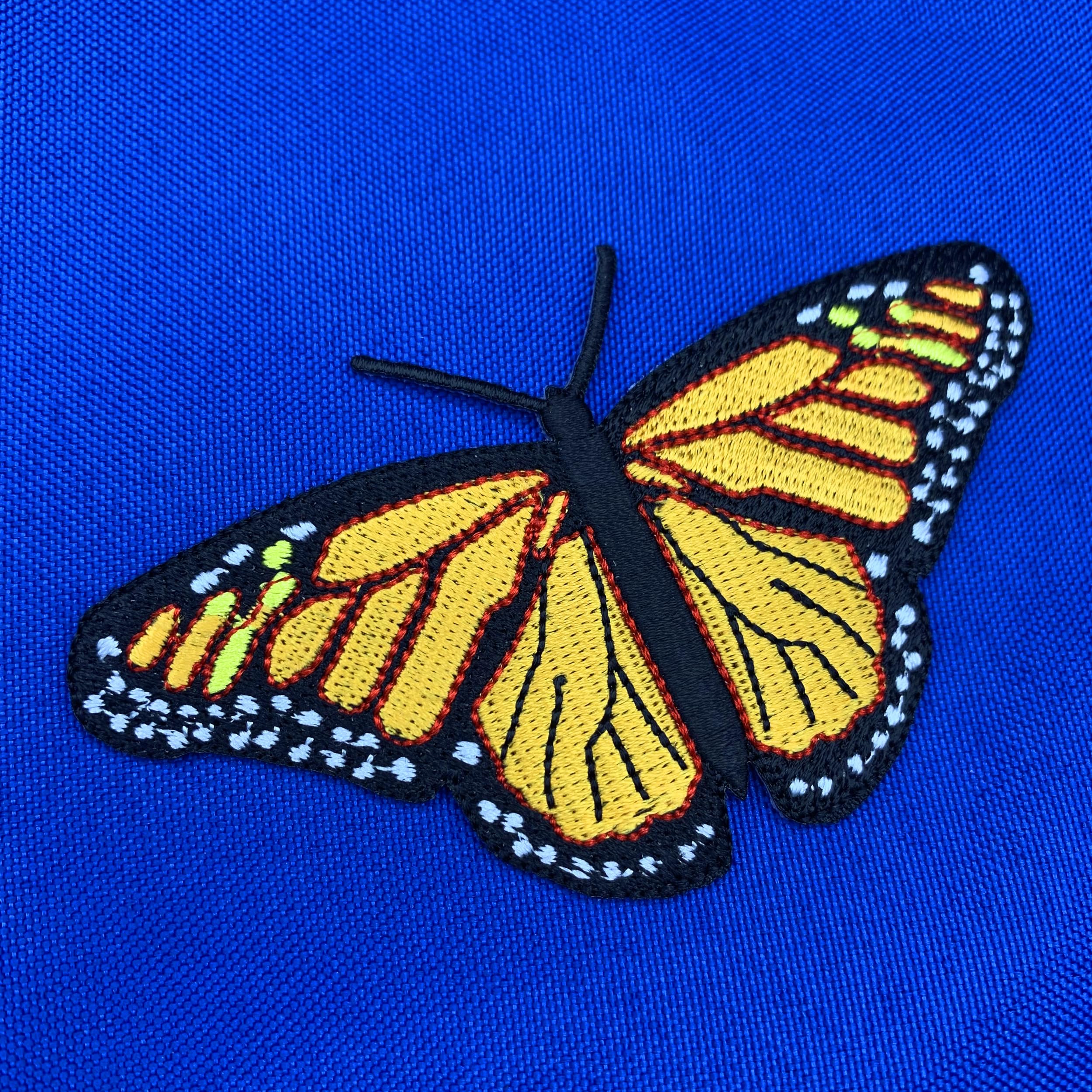 Monarch Butterfly Iron-On Patch - Vibrant Embroidered Insect Emblem Applique for Jackets, Bags & DIY Crafts | Perfect for Costumes, Fashion & Home Decor
