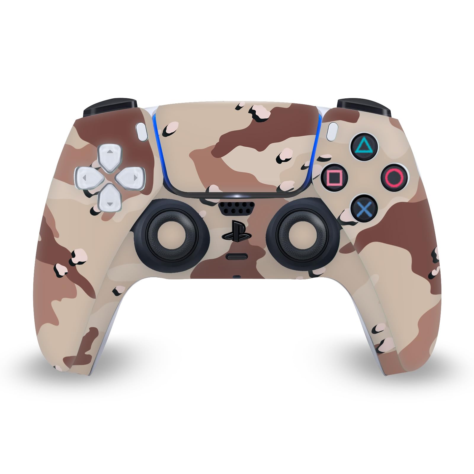Brown Camo Vinyl Skin Cover for Sony PS5 Digital Edition & DualSense Controller - Protective Gaming Decal with Camouflage Design | Perfect for Console Protection & Gaming Setups