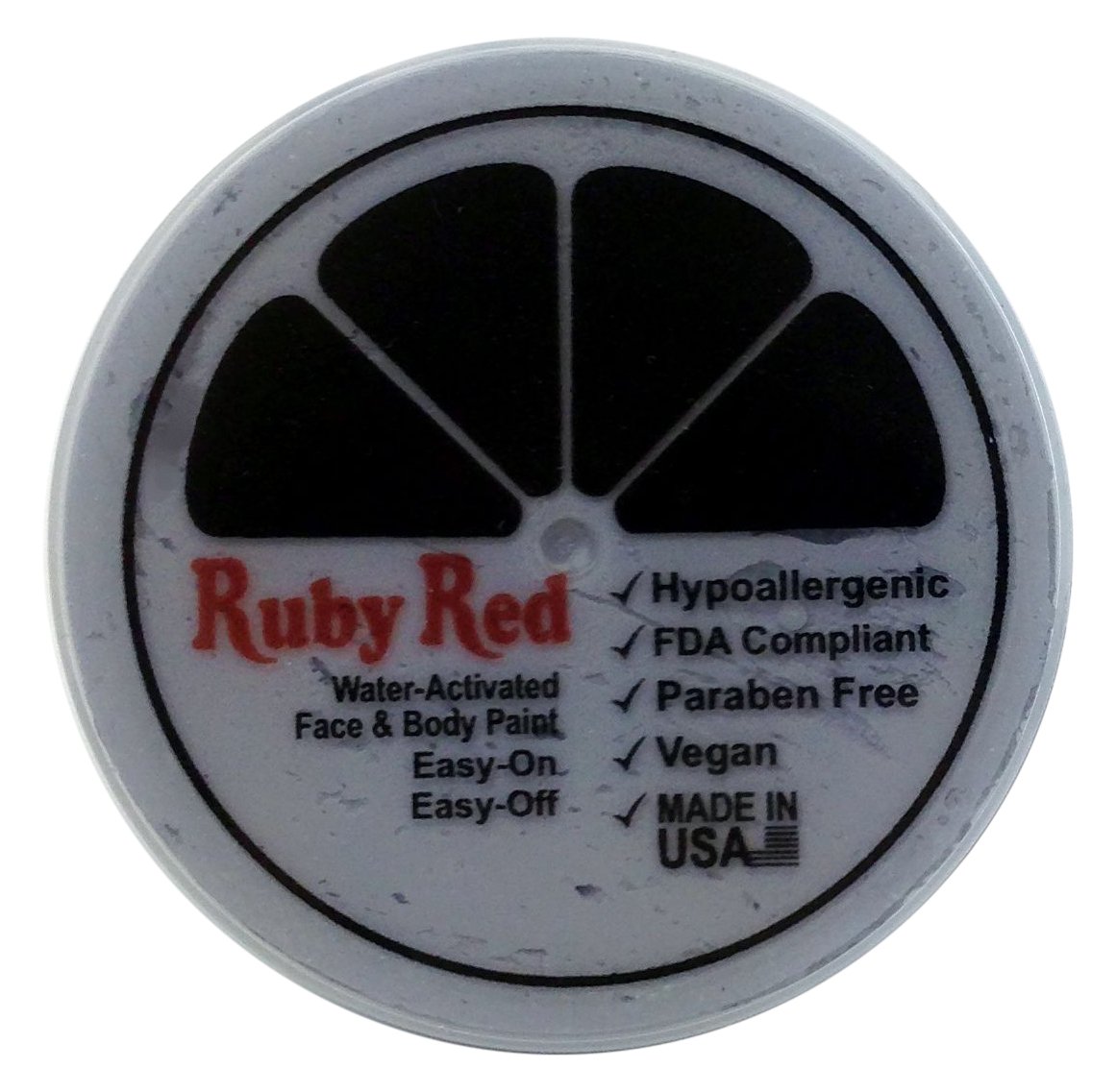 Professional Ruby Red Face Paint - 75ML Tube for Halloween, Cosplay & Theater Makeup | Light Gray Shade for Easy Blending & Long-Lasting Wear