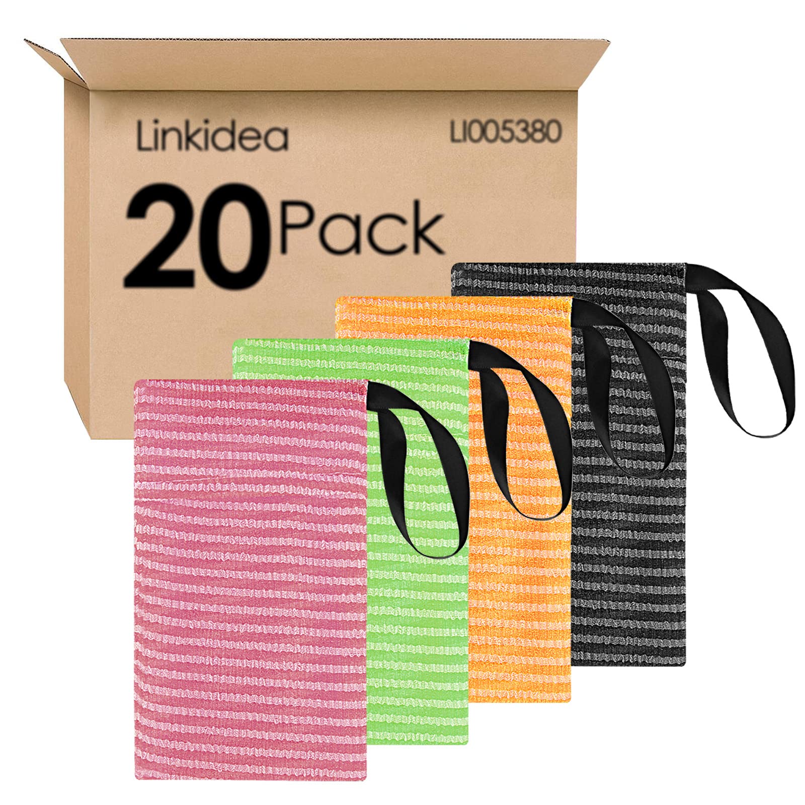 20 Pack Nylon Exfoliating Mesh Soap Bags with Drawstring - Bulk Bar Soap Savers for Bath & Shower | Exfoliating Body Scrubber Pouch, Soap Pocket Holder - Perfect for Gym, Travel & Eco-Friendly Home Use