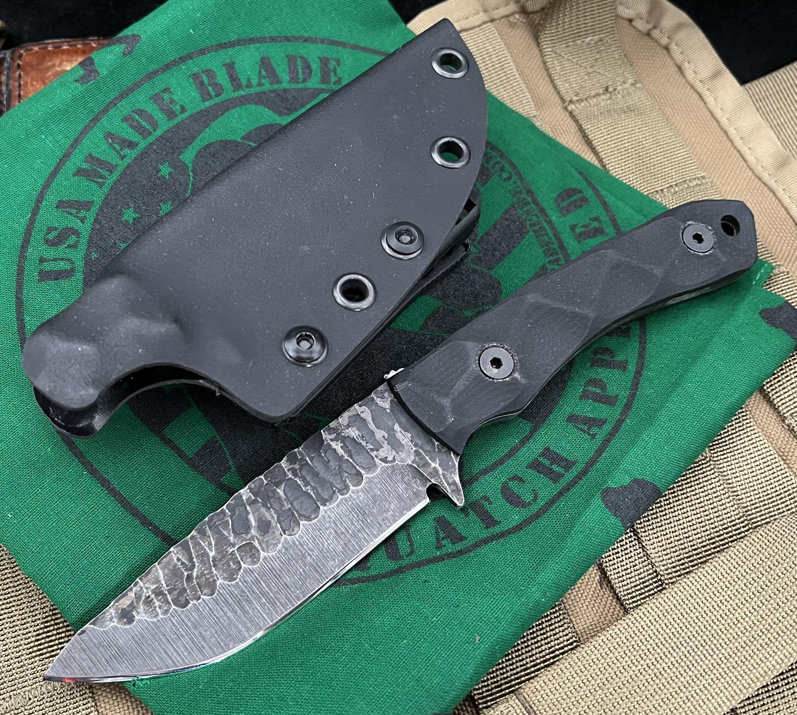 Stroup Knives GP2 Folding Pocket Knife - Black G10 Handle, EDC Everyday Carry, Outdoor Camping & Survival Gear