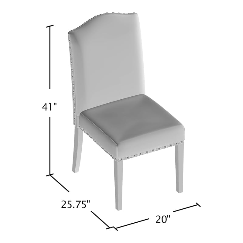 Furniture of America Diez Fabric Padded Side Chairs in Natural - Set of 2 Comfortable Dining Chairs for Kitchen, Dining Room & Office | Modern Upholstered Accent Chairs