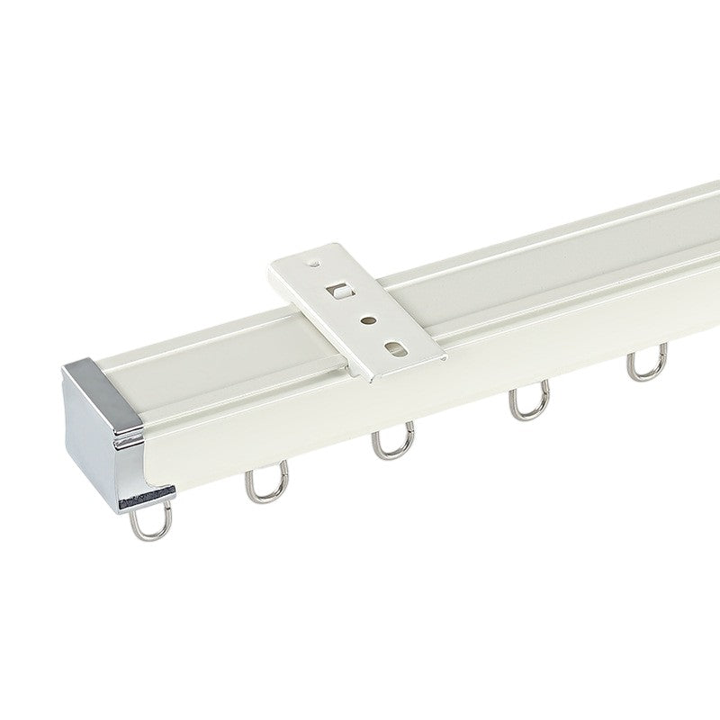 Nala SilentGlide Pro Traverse Track Set - Smooth & Quiet Curtain Rod System for Home & Office - Perfect for Blackout, Sheer, and Heavy Drapes