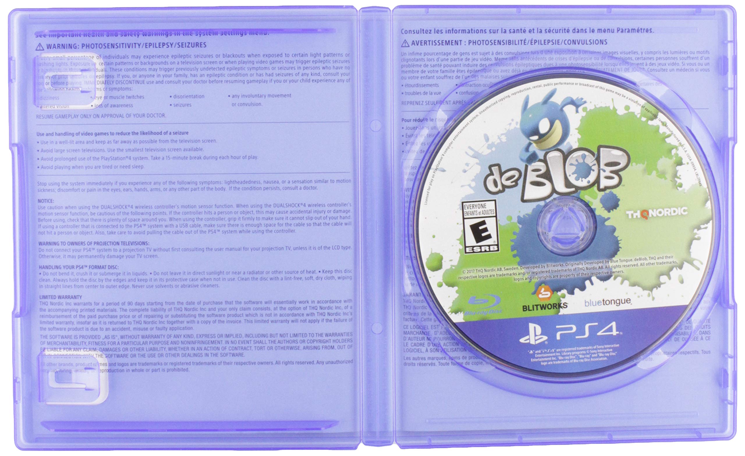 De Blob - PlayStation 4 Game | Colorful Action-Adventure Platformer for Kids & Adults | Perfect for Family Game Nights & Creative Play
