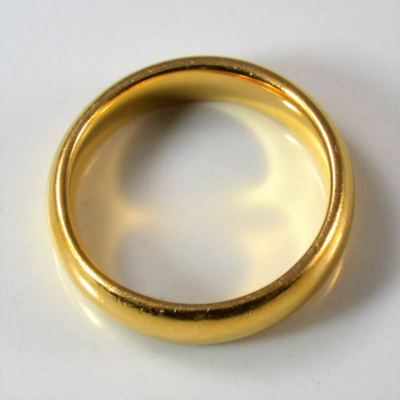 14K Heavy Yellow Gold Band Ring for Men & Women - Size 7.25 | Classic Wedding Band, Anniversary Gift, Everyday Jewelry | Perfect for Engagements, Weddings & Special Occasions