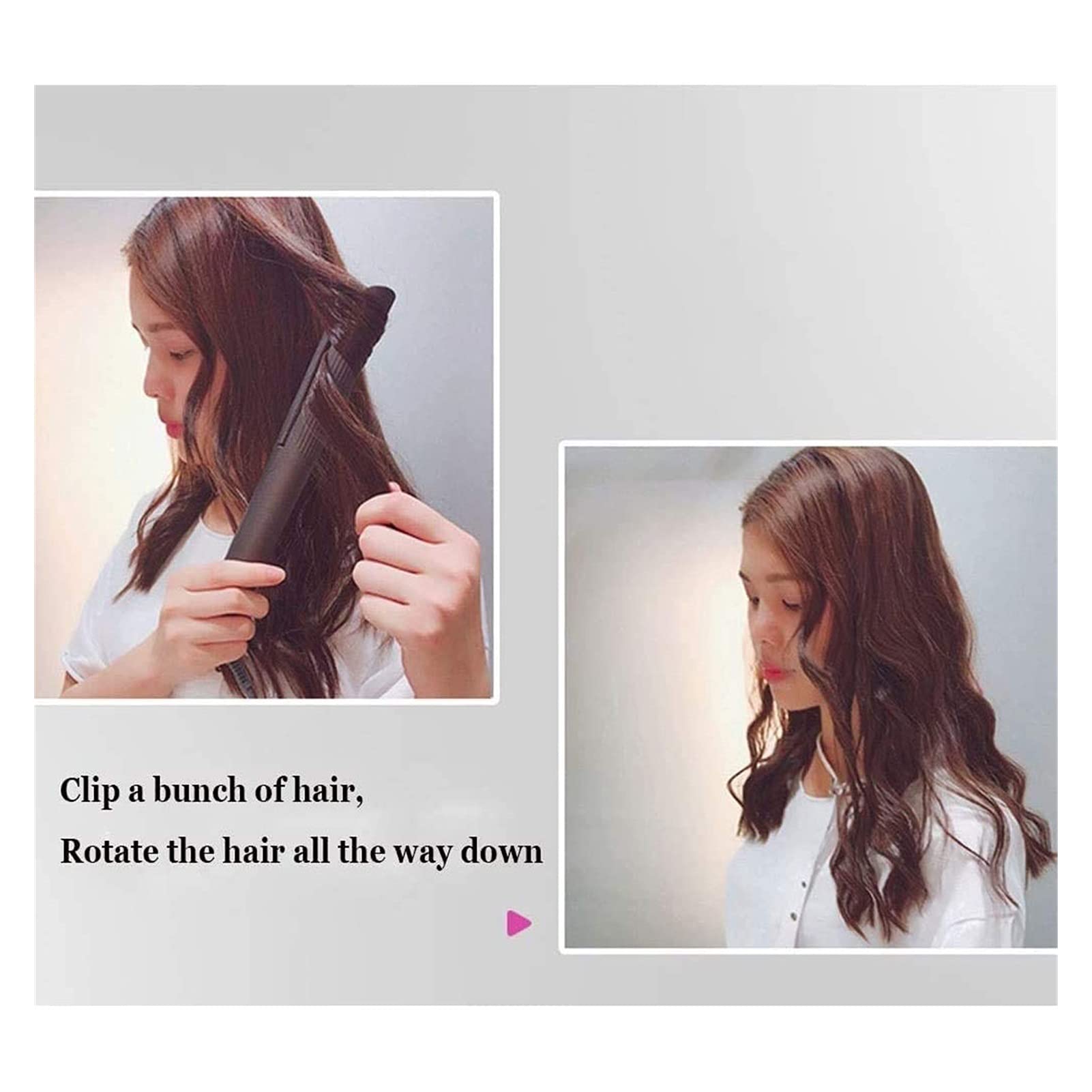 HHWKSJ 2-in-1 Ceramic Ionic Hair Straightener Brush & Hot Air Styling Comb - Anti-Frizz, Fast Heating, Travel-Friendly Hair Tool for Women | Perfect for Home Use, Salon Styling & On-the-Go Touch Ups (Color: A)