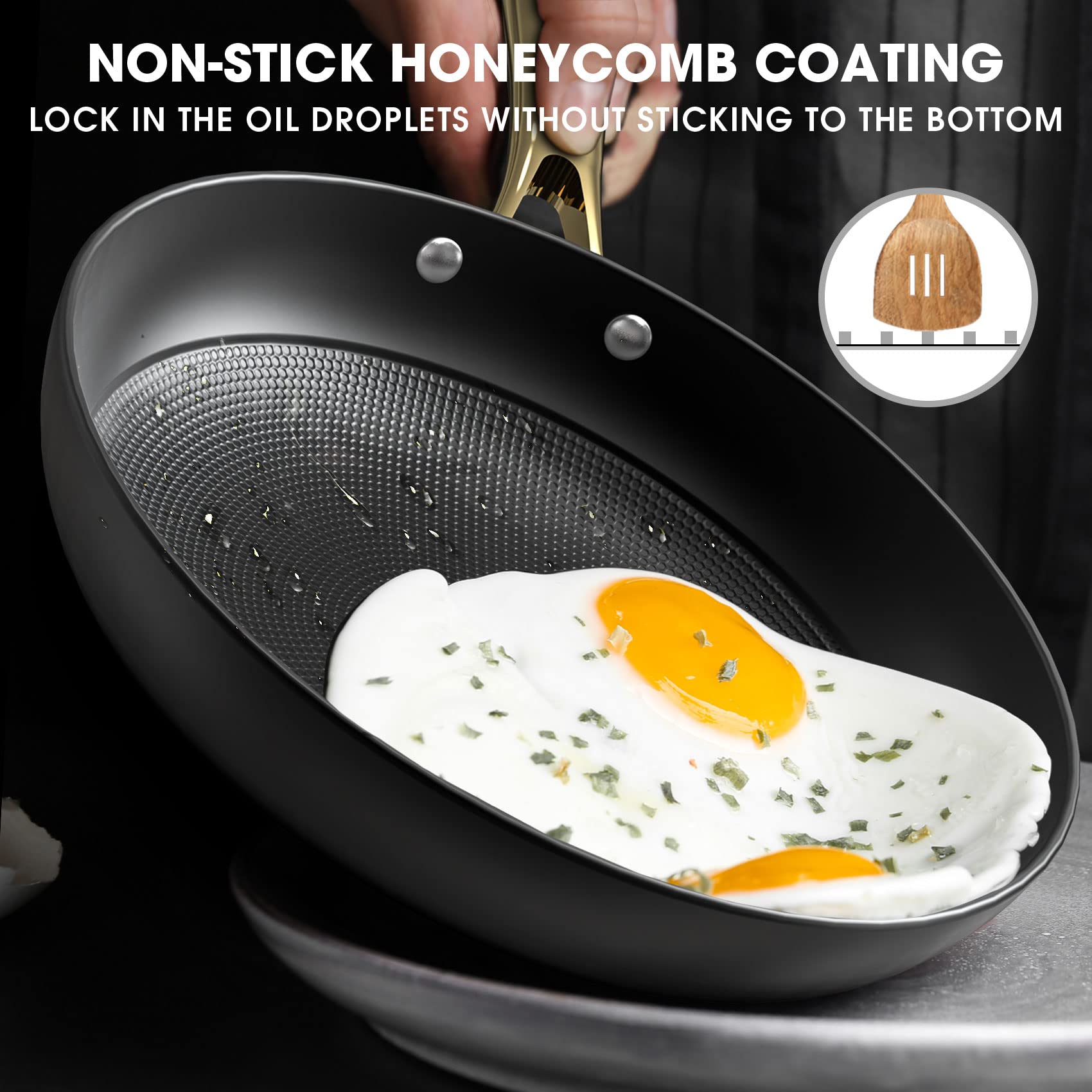 **Imarku 12 Inch Cast Iron Skillet - Professional Non Stick Frying Pan with Stay Cool Handle, Durable & Easy to Clean - Perfect for Searing, Baking & Camping - Ideal Holiday Gift for Home Chefs**