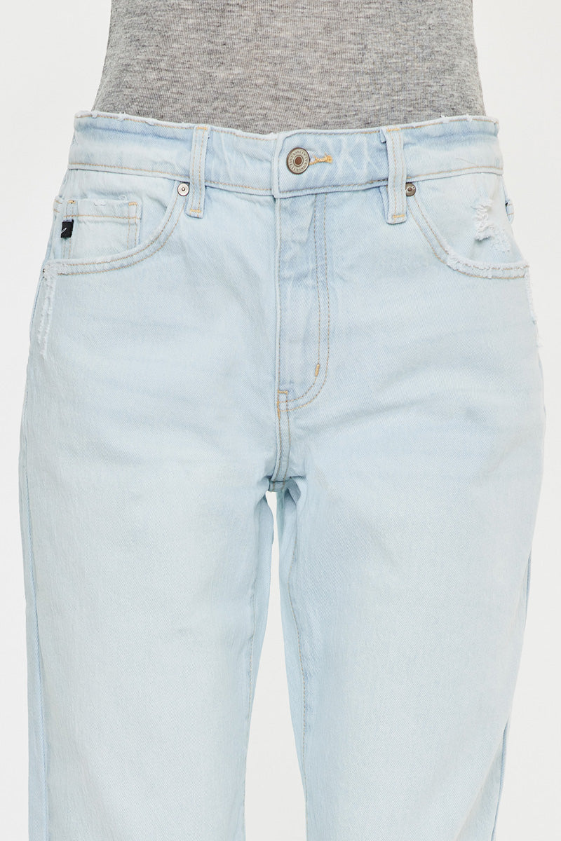 Muffy Mid Rise Boyfriend Jeans for Women - Comfortable Stretch Denim Pants with Relaxed Fit | Perfect for Casual Outings, Weekend Wear & Street Style Fashion
