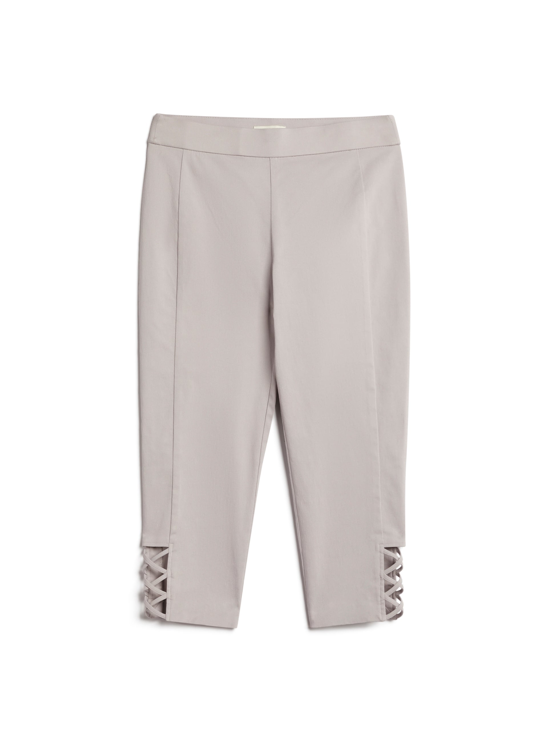 Women's Cross Detail Capris - Stylish & Comfortable Stretch Yoga Pants for Workout, Running & Lounge Wear