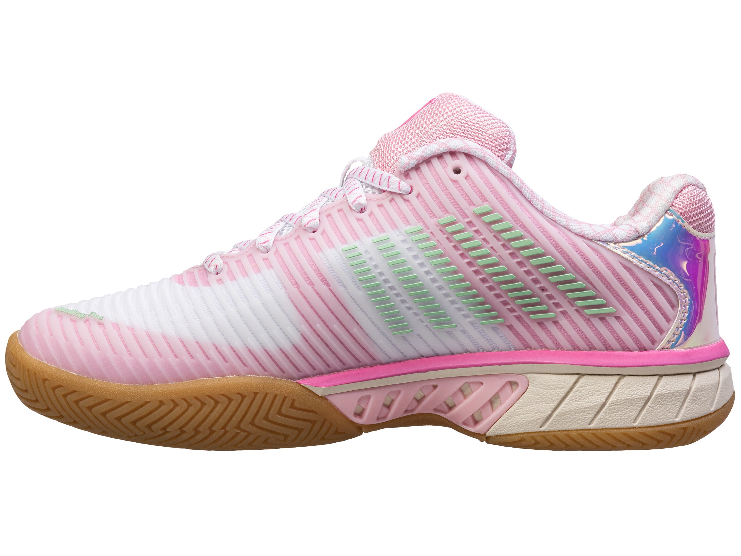 Hypercourt Express 2 Lucky in Love Women's Tennis Shoes - White/Peony/Biscayne | Lightweight & Durable for Court Sports, Casual Wear & Gym Workouts
