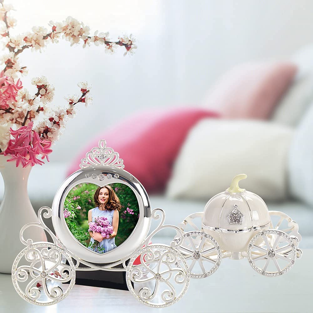LASODY Elegant Jewelry Box with Mirror - 2x2 Inch Velvet Lined Gift Box for Necklaces, Rings & Earrings - Perfect for Travel, Home Storage & Bridal Jewelry Organization