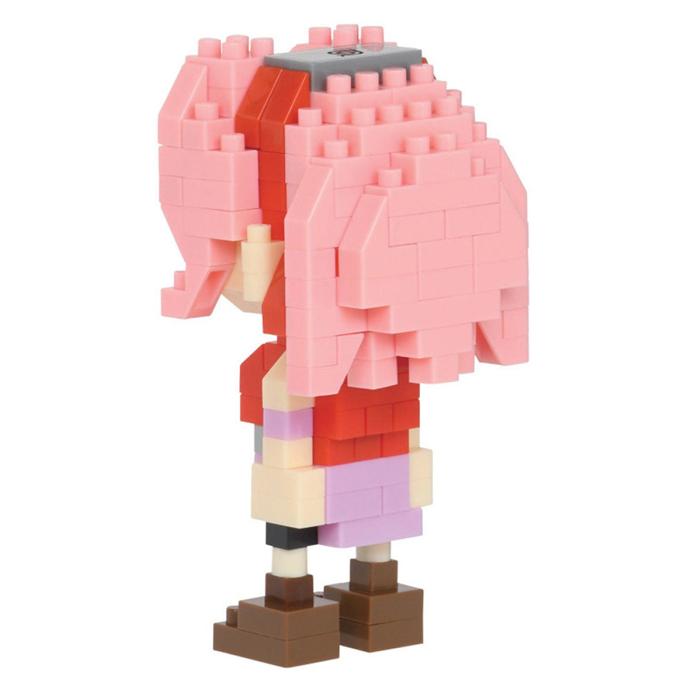 Nanoblock Naruto Shippuden Sakura Haruno Building Blocks Set NBCC-136 - Anime Model Kit for Collectors & Home Decor