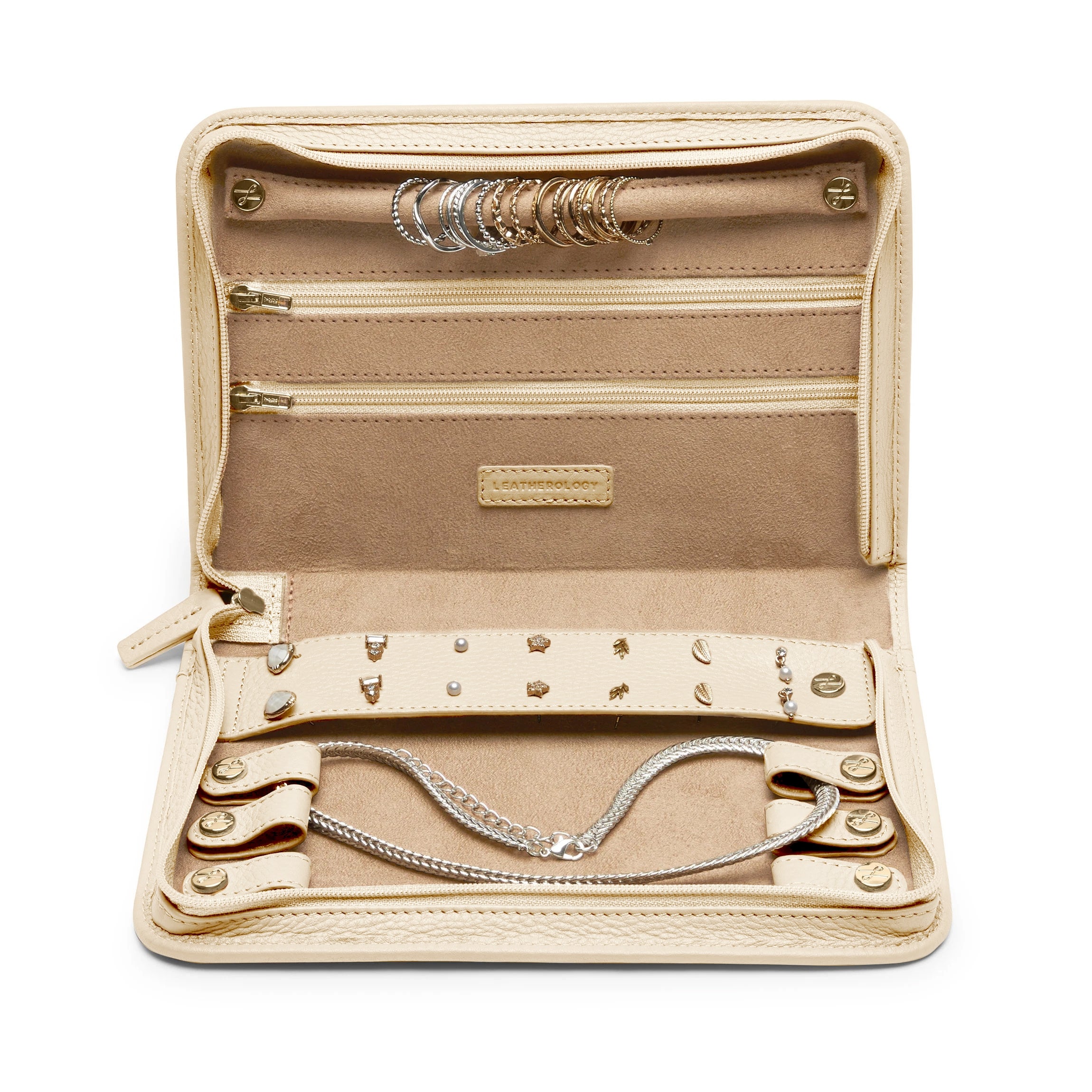 Large Jewelry Organizer Box with Mirror - Travel Jewelry Storage Case for Necklaces, Rings & Earrings - Perfect for Travel, Home & Gift Giving