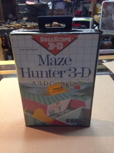 MAZE HUNTER 3D Game for Sega Master System - Brand New Sealed NOS - Perfect for Retro Gaming Collectors & Classic Console Enthusiasts