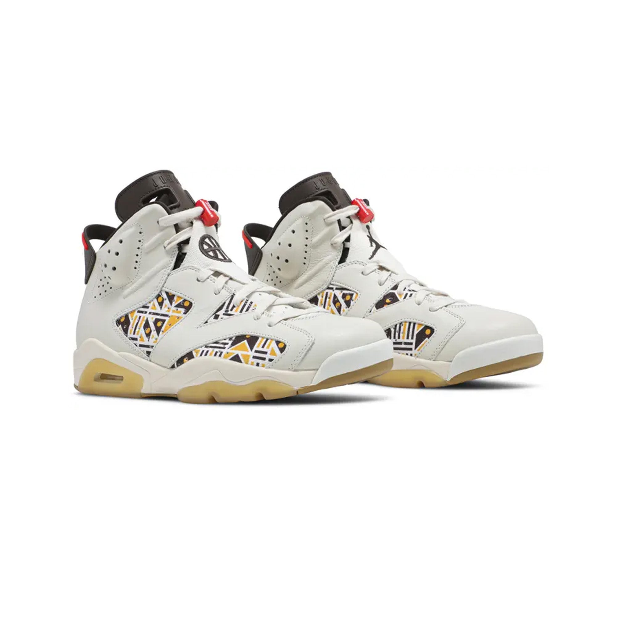 Air Jordan 6 'Quai54' Retro Basketball Shoes - Sail/Brown Colorway - Limited Edition Sneakers for Men | Streetwear Fashion & Basketball Performance