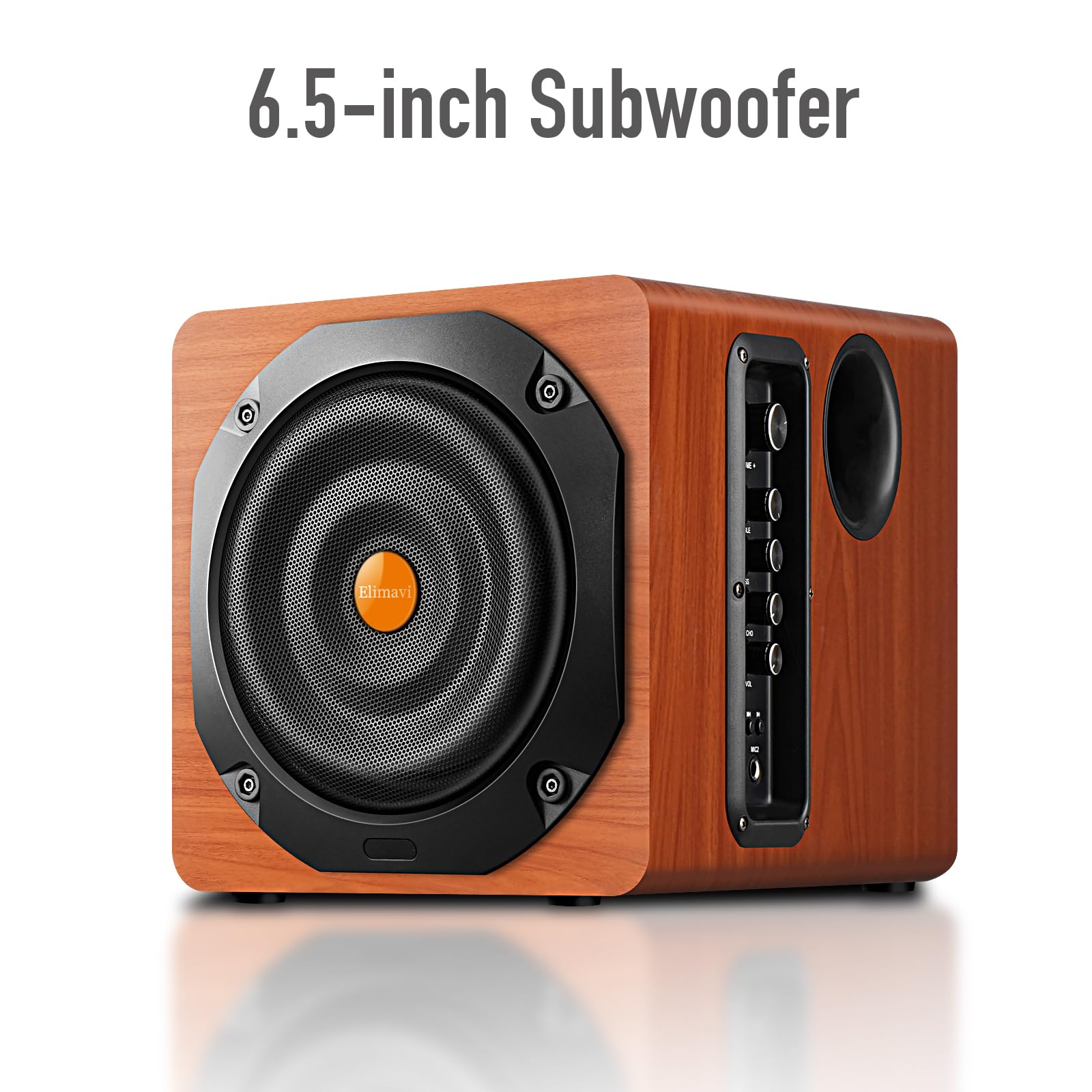Premium Computer Gaming Speaker System with Subwoofer - PC Desktop Monitor Surround Sound, Dual Satellite Speakers with Midrange & Treble, Full Range Audio Coverage - Optical/Coaxial/3.5mm to RCA/Wireless Connectivity - Perfect for Gaming, Movies & Music Streaming