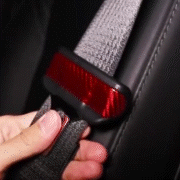 Tesla Model Y & 3 Carbon Fiber Interior Accessories - Seat Belt Fascia Cover Trim | Premium Car Interior Upgrade for Enhanced Style & Protection