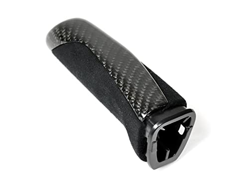 Carbon Fiber & Alcantara E-Brake Handle for BMW F-Chassis Models - Premium Interior Upgrade for Enhanced Driving Experience