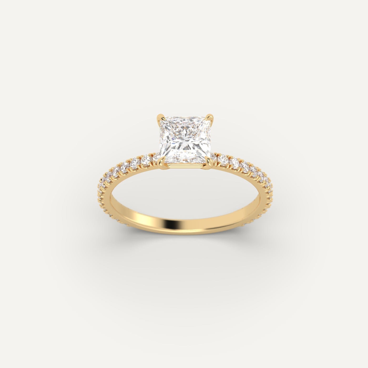 1 Carat Princess Cut Diamond Engagement Ring - Sparkling Solitaire for Proposals, Weddings & Anniversaries | Perfect Gift for Her