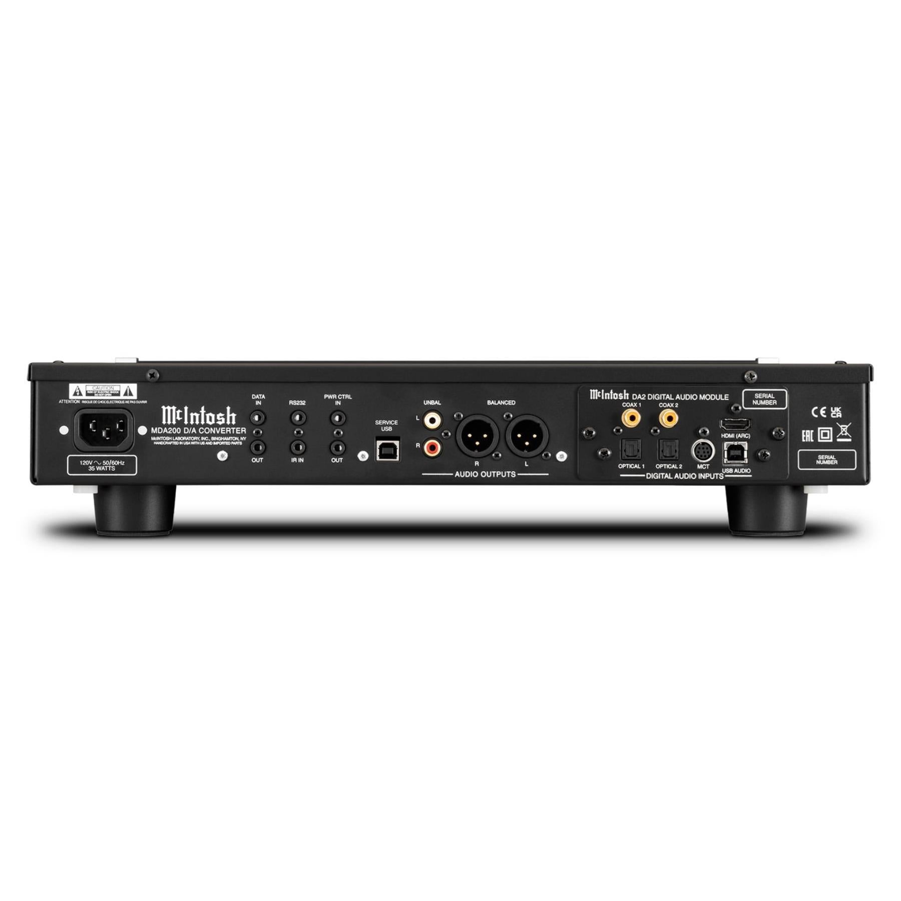McIntosh MDA200 High-Resolution Digital-to-Analog Converter (DAC) for Audiophiles - Perfect for Home Theater & Music Listening