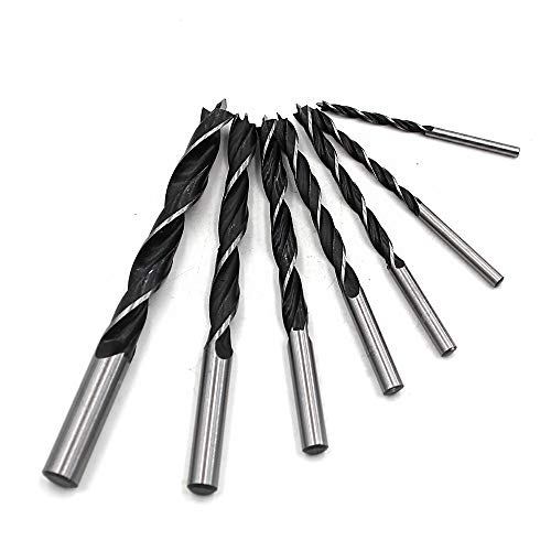 Z-LEAP 7-Piece High-Carbon Steel Woodworking Drill Bit Set - 3-Point Rotary Drill Bits for Cork, Rubber, Wood & Soft Materials - Perfect for DIY Projects, Furniture Making & Crafting