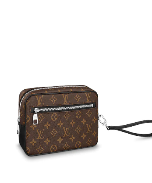 LV Kasai Clutch Monogram Macassar Canvas Crossbody Bag - Luxury Designer Handbag for Women, Perfect for Evening Parties & Date Nights